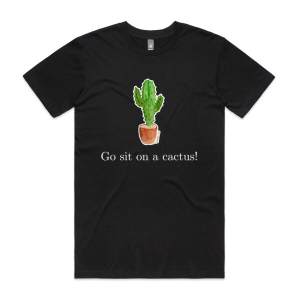 Cactus Men's Tee - Black Thumbnail